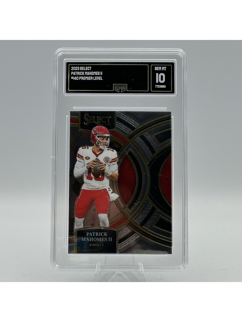 Patrick Mahomes II 2023 Select #140 Premier Level GMA 10 Graded NFL Card
